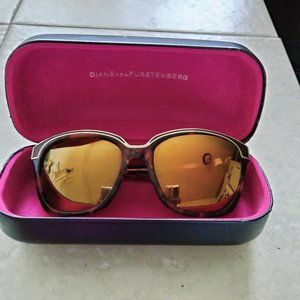 Diane von Furstenberg sunglasses with case
